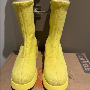 Camper Bright Yellow sock Boots